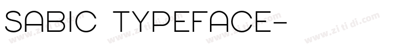 SABIC Typeface字体转换